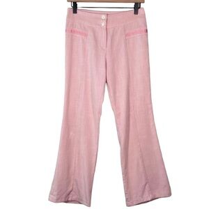 Ozone Y2K Barbie Crop Linen Pants